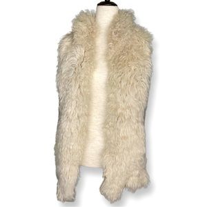 Theory Lambswool Vest in Cream Size M